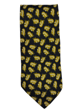Load image into Gallery viewer, Christian Dior Paris Black & Gold Paisley Silk Tie