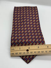 Load image into Gallery viewer, Brooks Brothers Burgundy & Gold Geometric Silk Tie