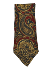 Load image into Gallery viewer, Robert Stewart Burgundy Paisley Tie