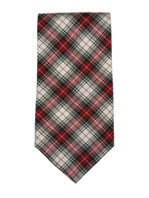 Load image into Gallery viewer, Faconnable Red Tartan Plaid Tie