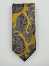 Load image into Gallery viewer, NWT Jos. A. Bank Signature Collection – Gold Paisley Silk Tie