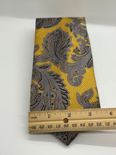 Load image into Gallery viewer, NWT Jos. A. Bank Signature Collection – Gold Paisley Silk Tie