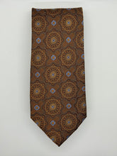 Load image into Gallery viewer, Jos. A. Bank Signature Brown Medallion Tie