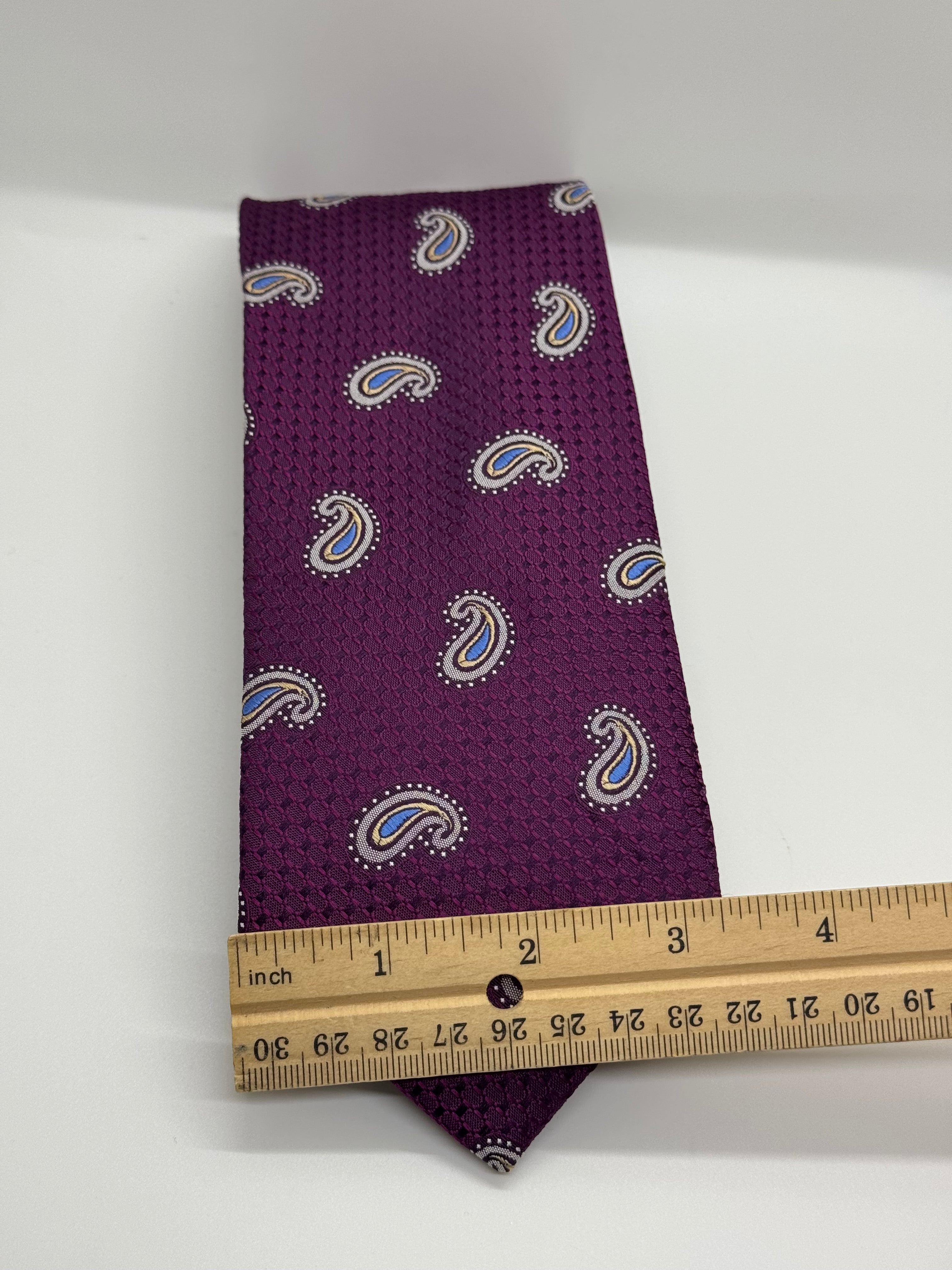 Jos. A. Bank Signature Collection Plum Paisley Tie