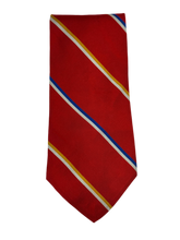 Load image into Gallery viewer, Colours by Alexander Julian Red Striped Tie
