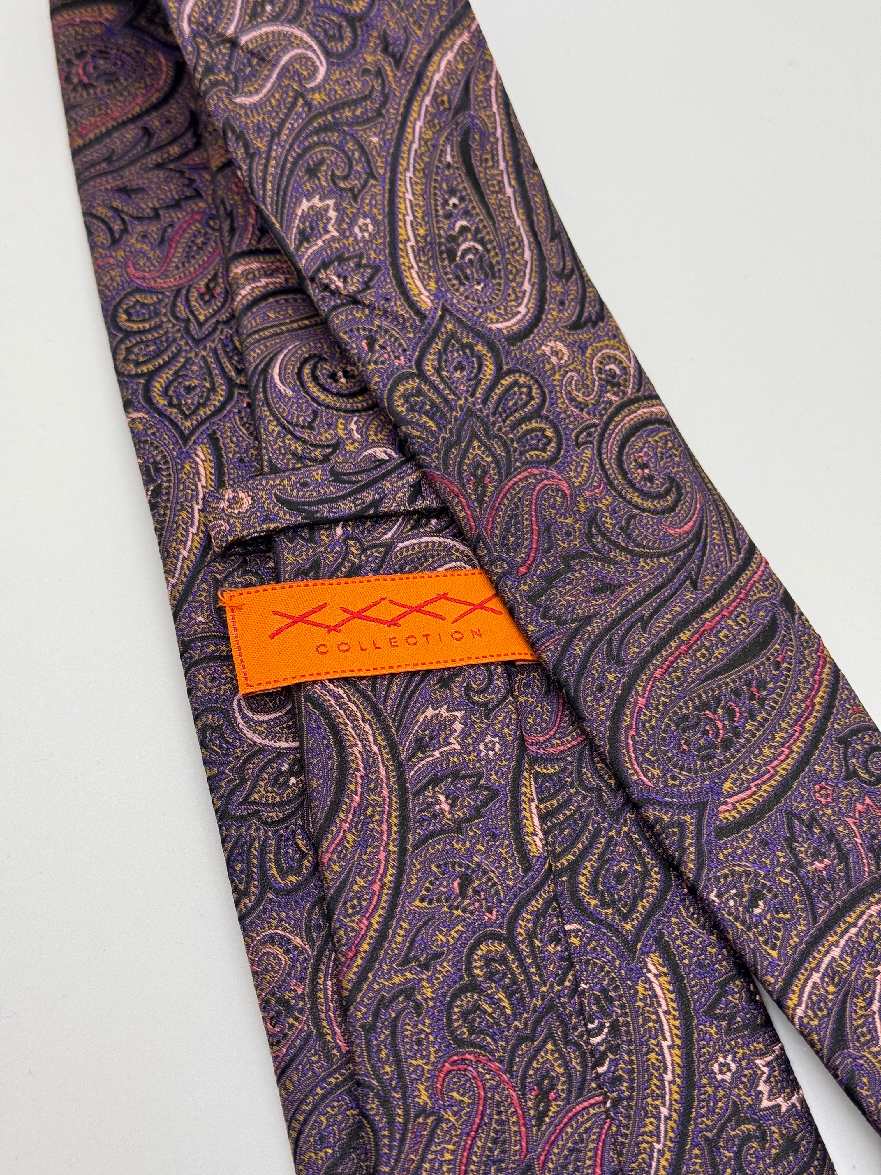 XXXX Collection – Imperial Purple Paisley Silk Tie