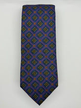Load image into Gallery viewer, Brooks Brothers Makers Silk Tie – Purple Geometric Medallion Print

