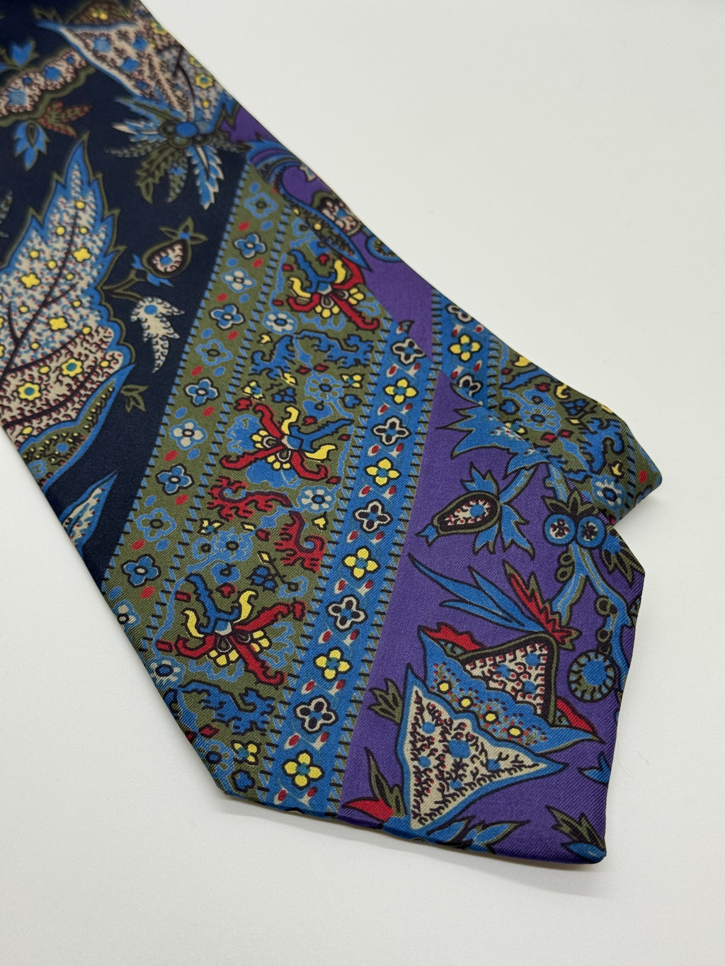 Viaggio Silk Patchwork Paisley Tie