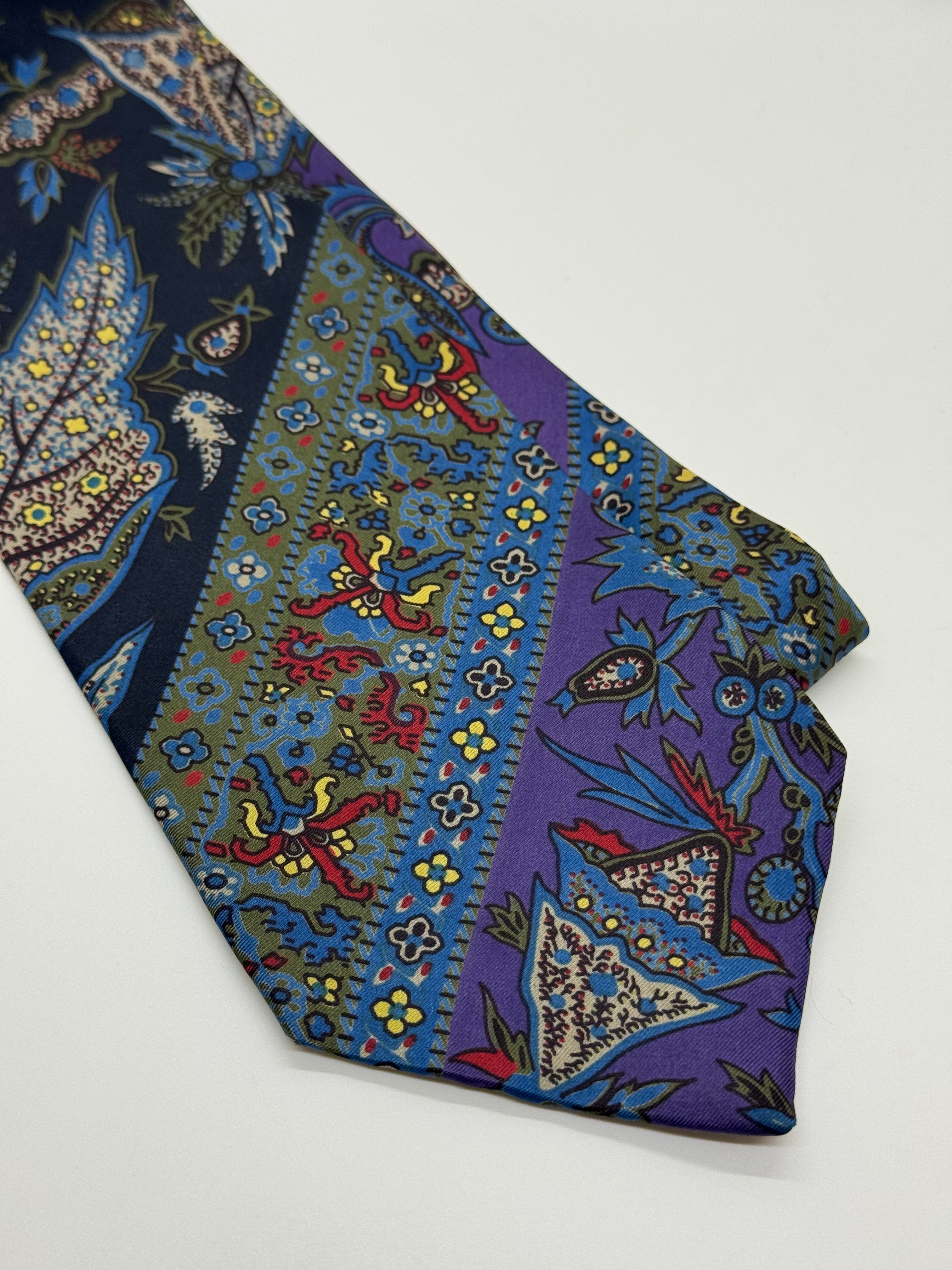 Viaggio Silk Patchwork Paisley Tie