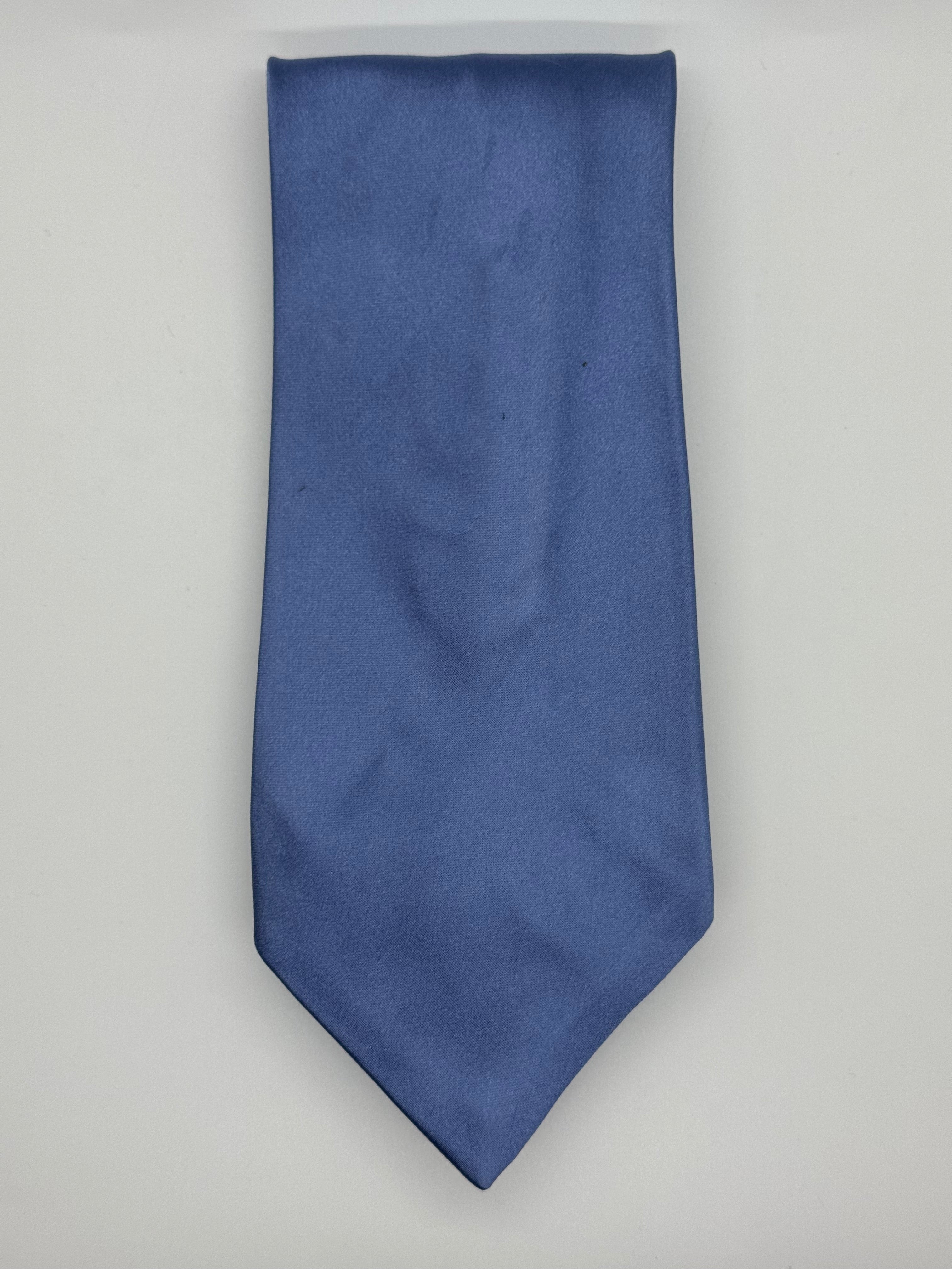 Neiman Marcus Solid Blue Silk Tie