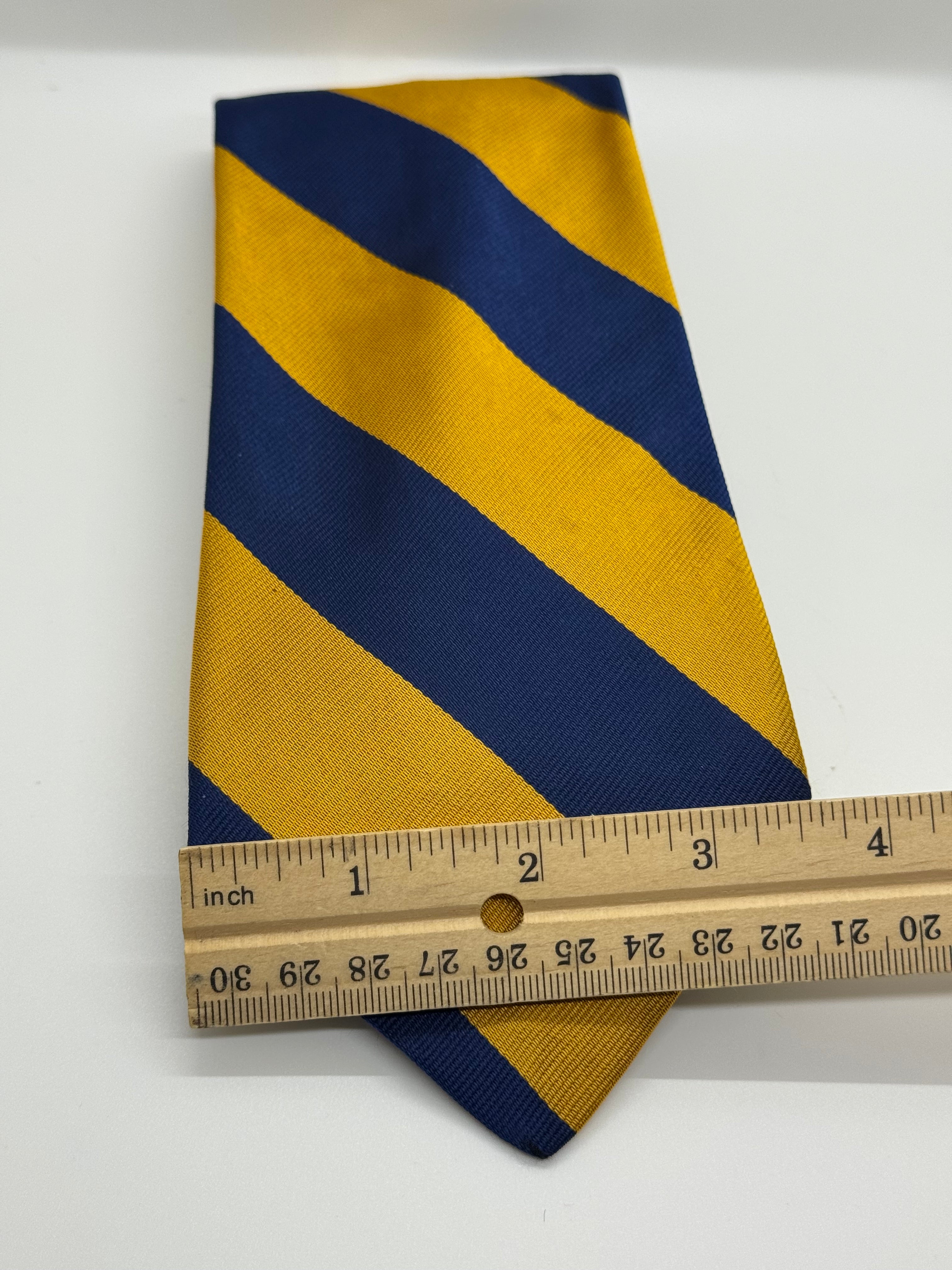 Vintage GAP Regimental Stripe Tie – Navy & Gold