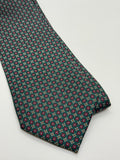 Club Fellow Vintage Green Geometric Silk Tie