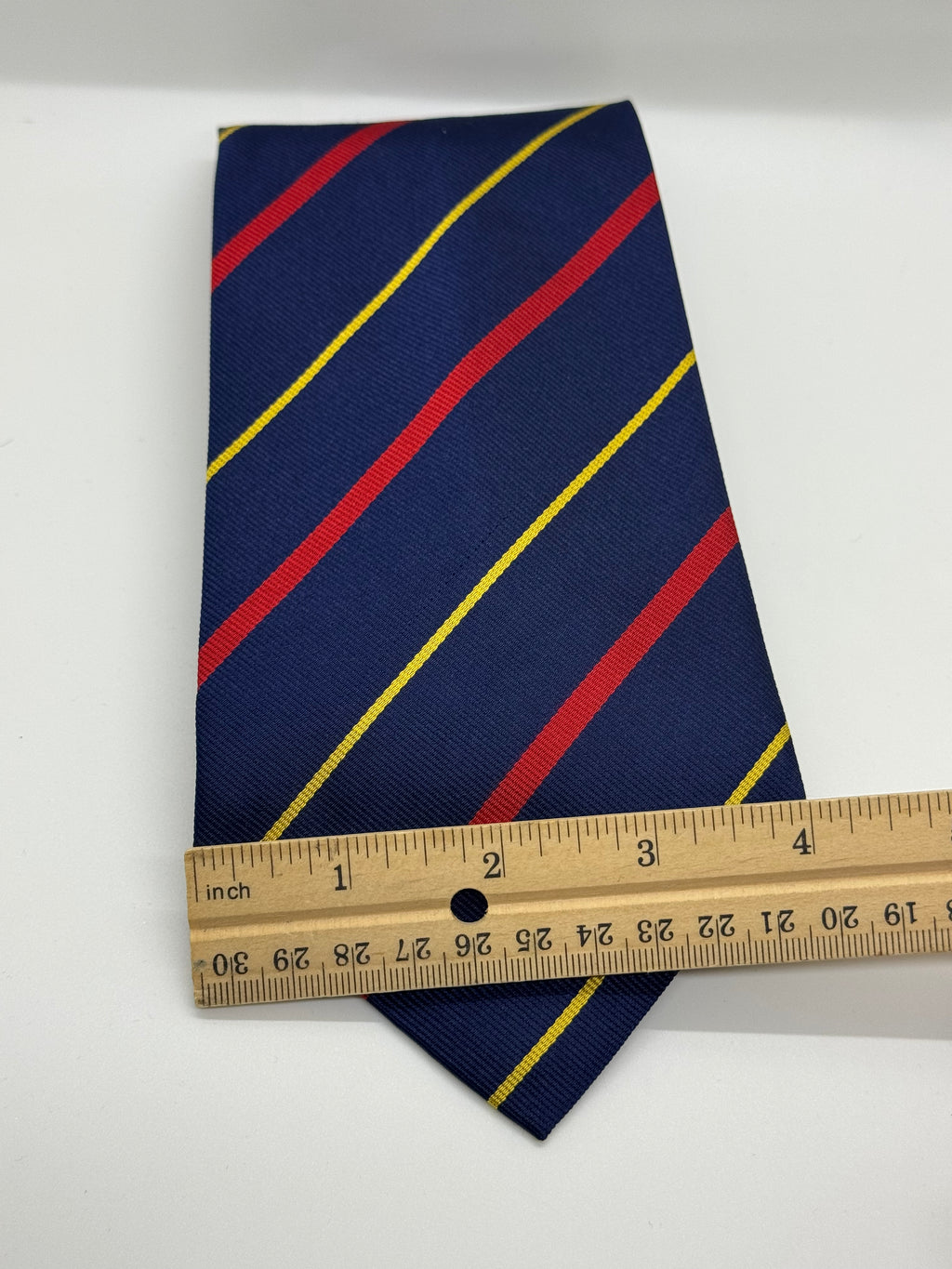 NWT Polo Ralph Lauren Navy Regimental Stripe Silk Tie