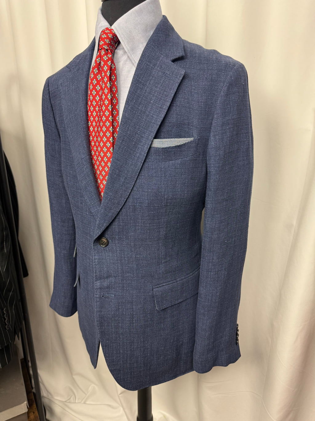 Banana Republic Linen Sport Coat – 44R – Blue – NWT