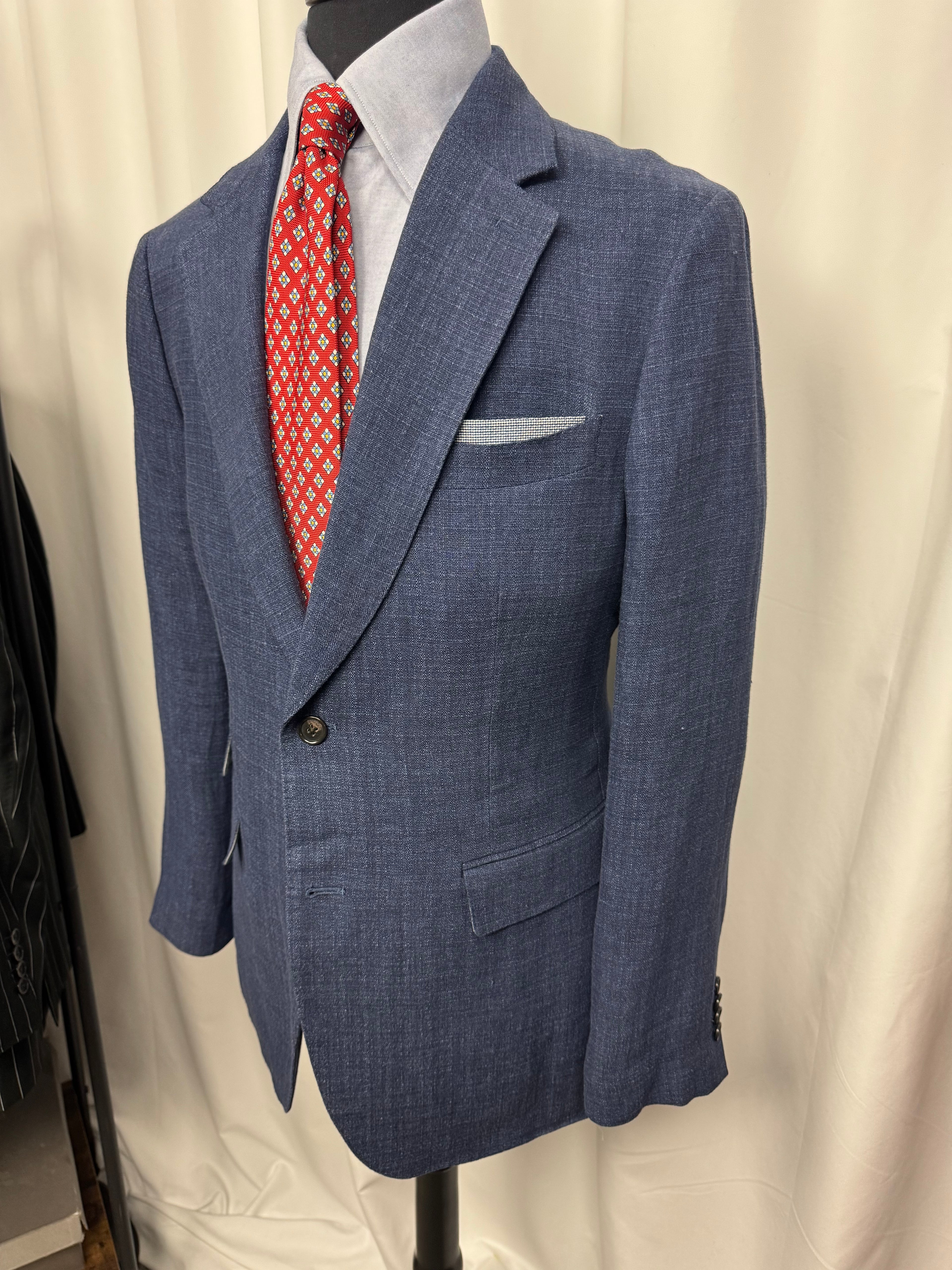 Banana Republic Linen Sport Coat – 44R – Blue – NWT