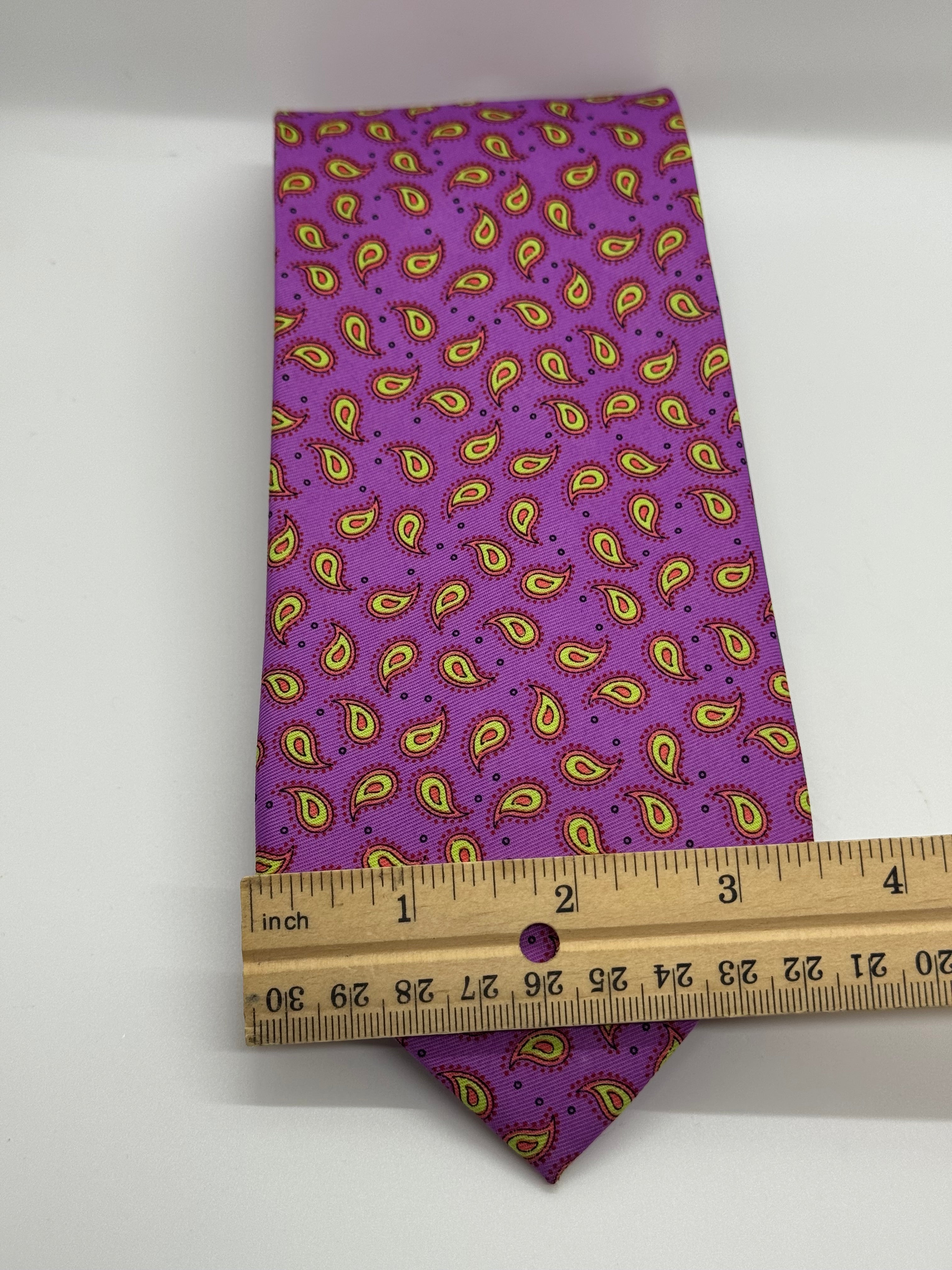 Ferrecci Purple Paisley Tie
