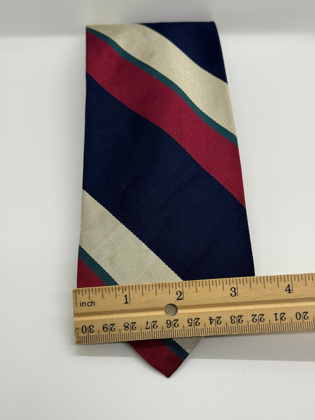 Robert Talbott Vintage Navy Repp Stripe Silk Tie