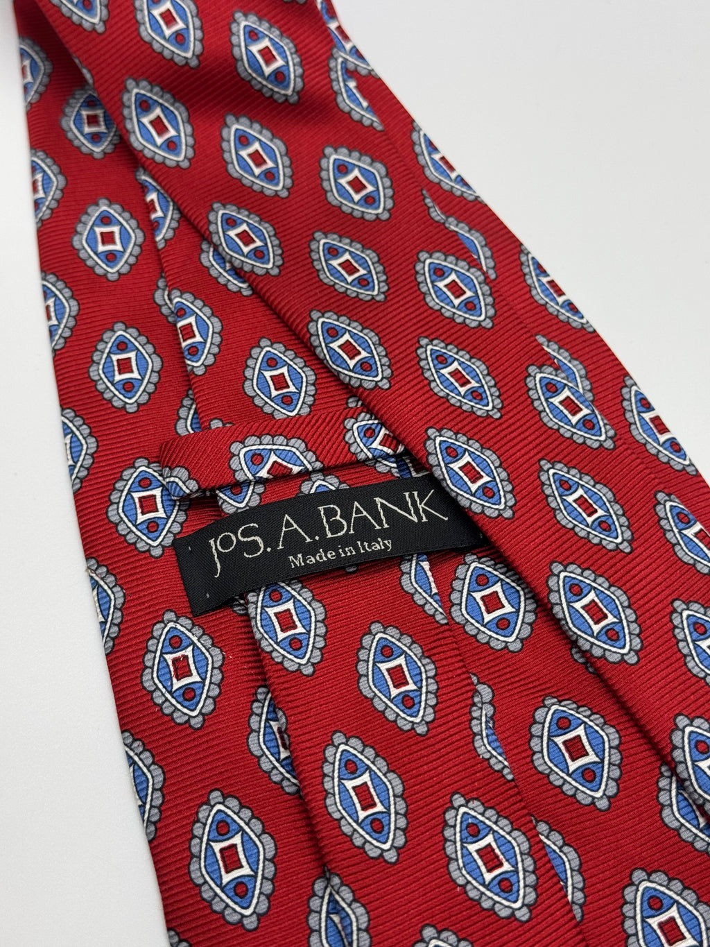 Jos. A. Bank Red Medallion Silk Tie