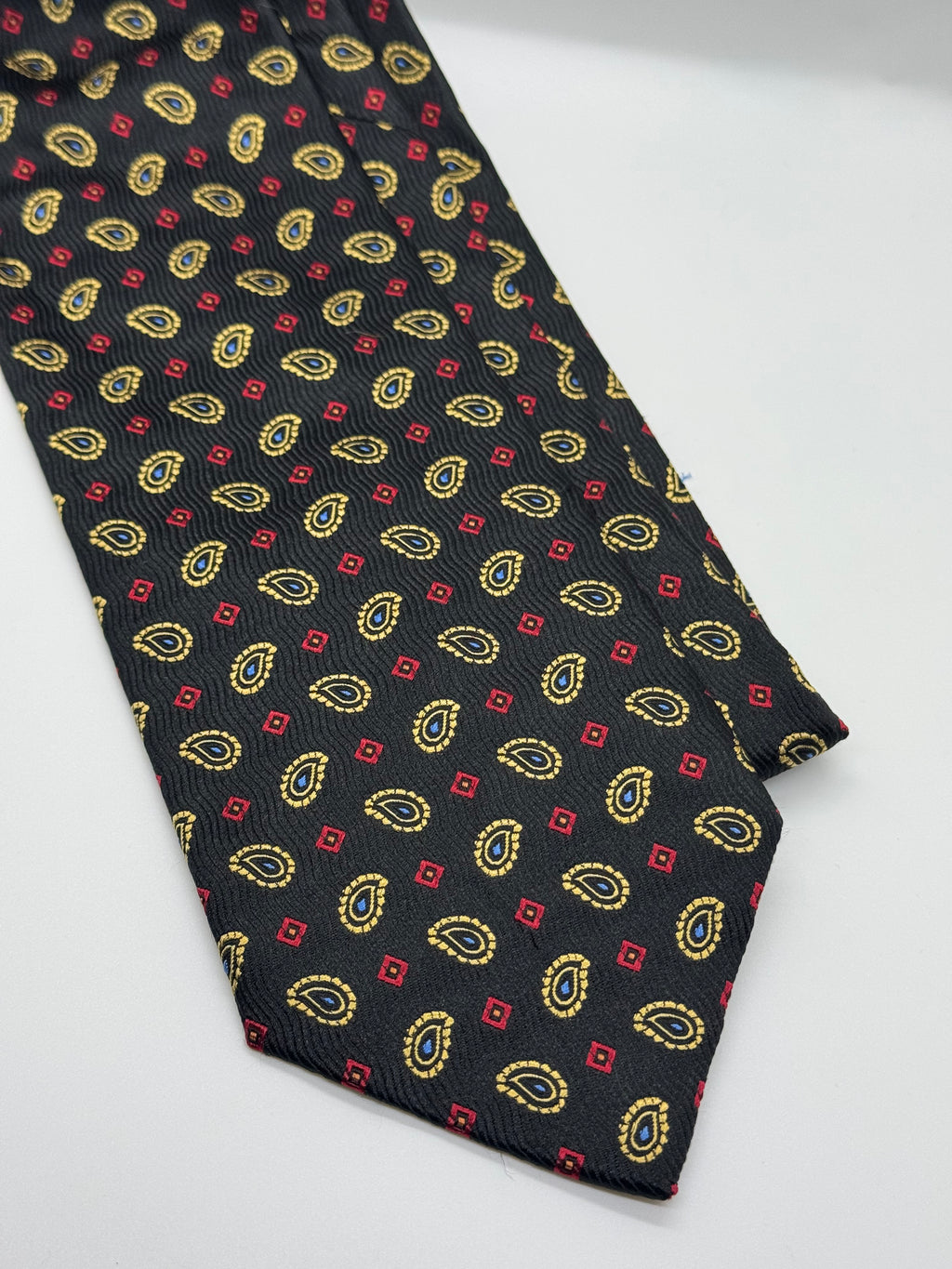 Jos. A. Bank Black Medallion Paisley Tie