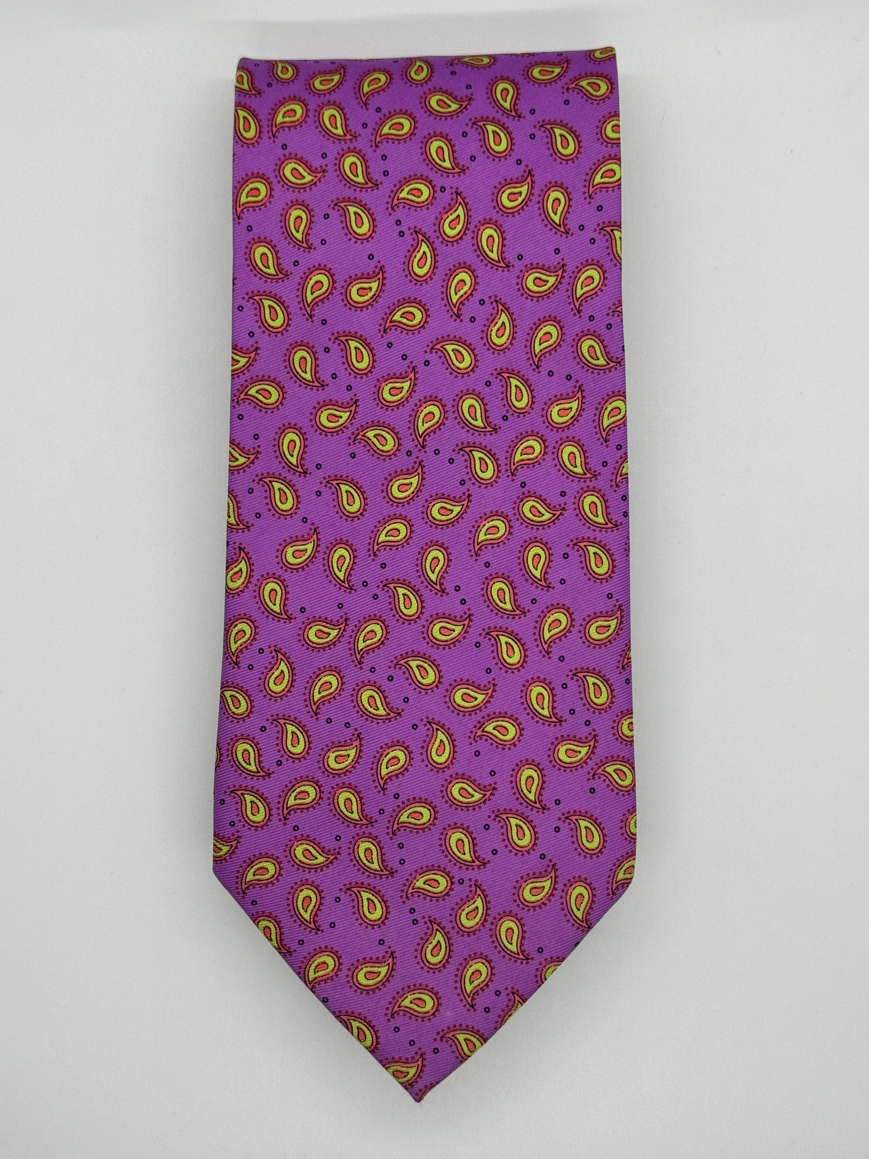 Ferrecci Purple Paisley Tie