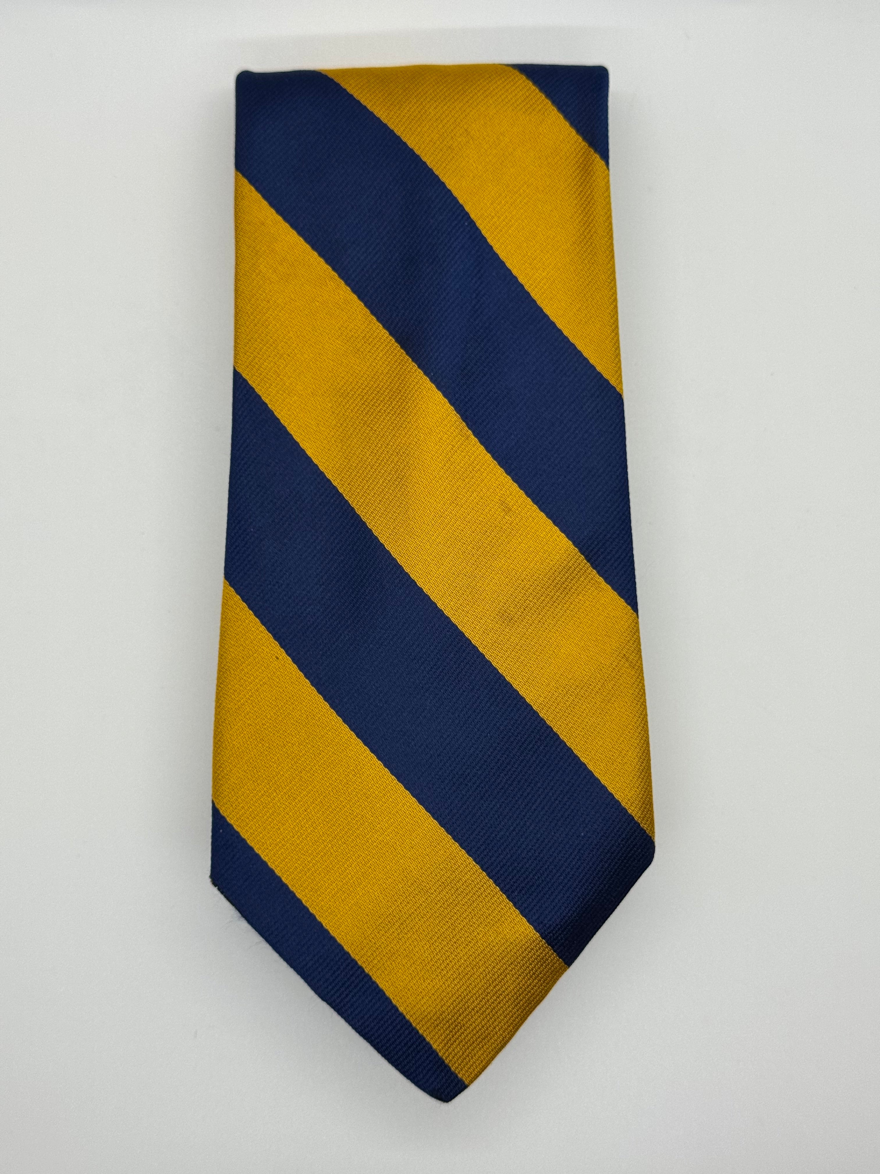 Vintage GAP Regimental Stripe Tie – Navy & Gold