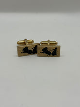 Load image into Gallery viewer, Vintage Gold Carriage Driver CuffLinks
