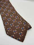 Givenchy Monsieur Brown Geometric Silk Tie