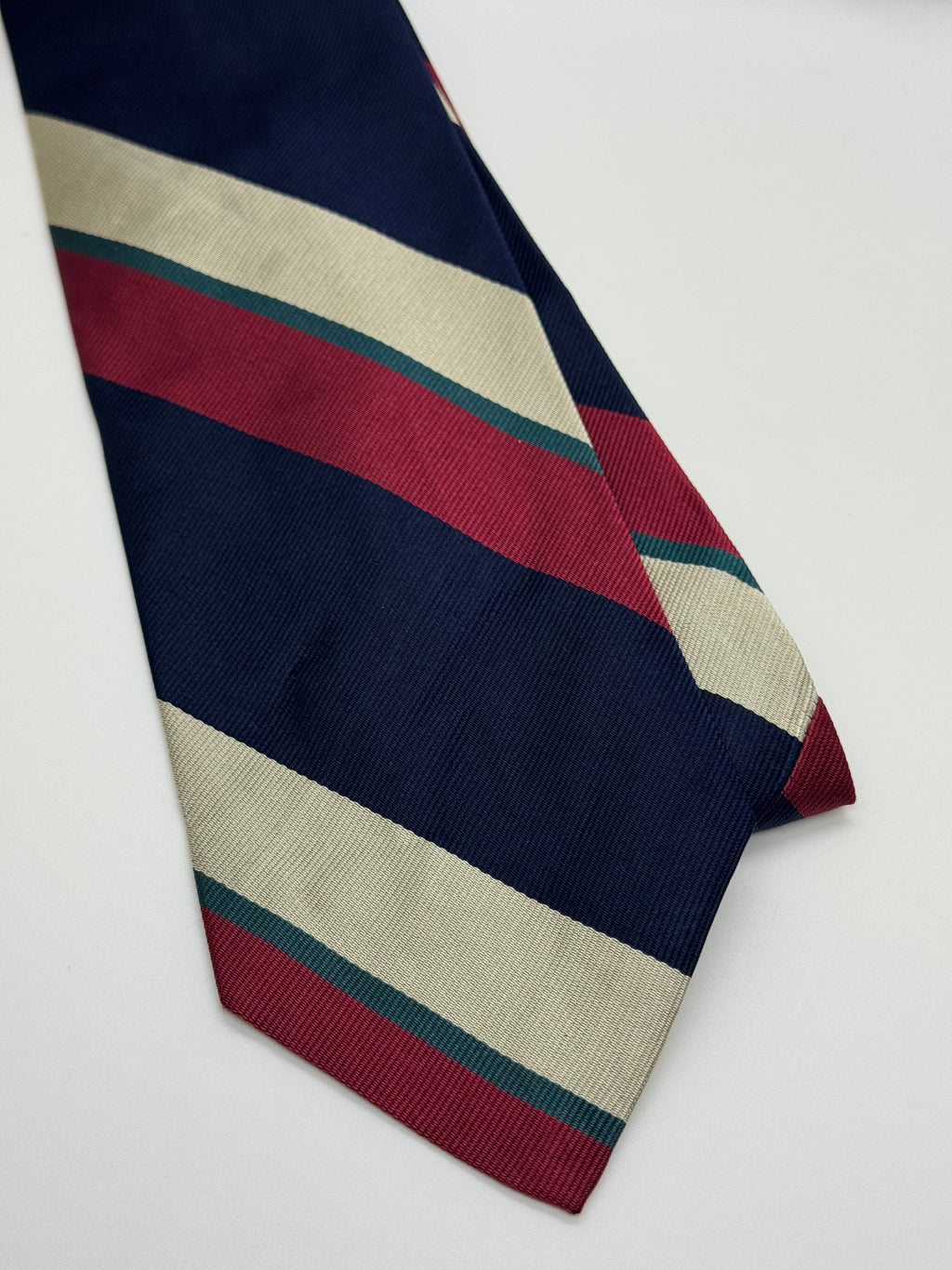 Robert Talbott Vintage Navy Repp Stripe Silk Tie
