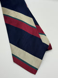 Robert Talbott Vintage Navy Repp Stripe Silk Tie
