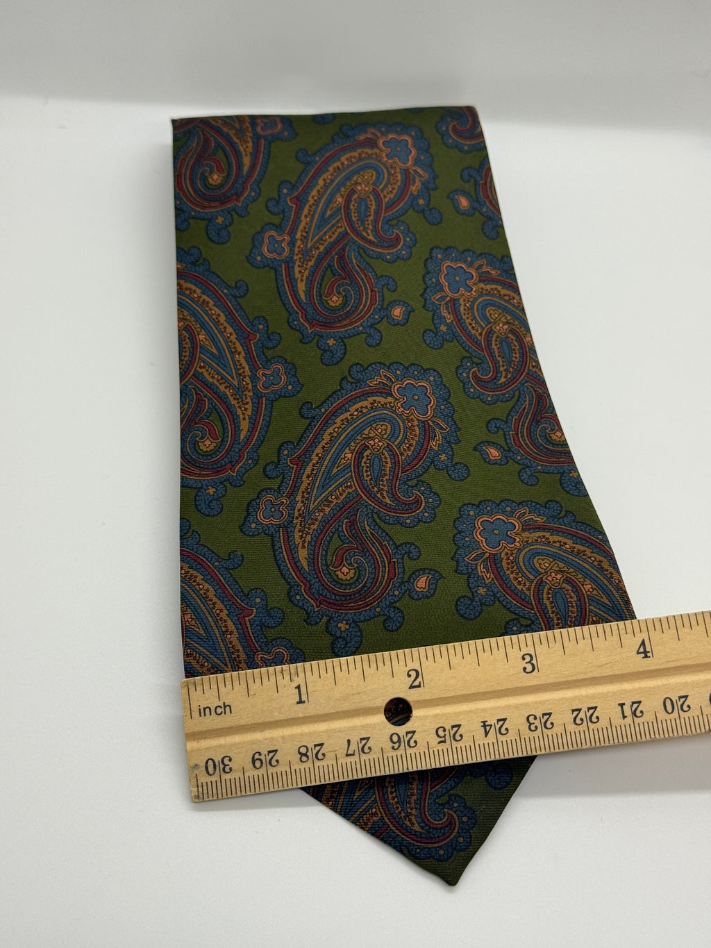 Polo by Ralph Lauren Olive Green Paisley Tie