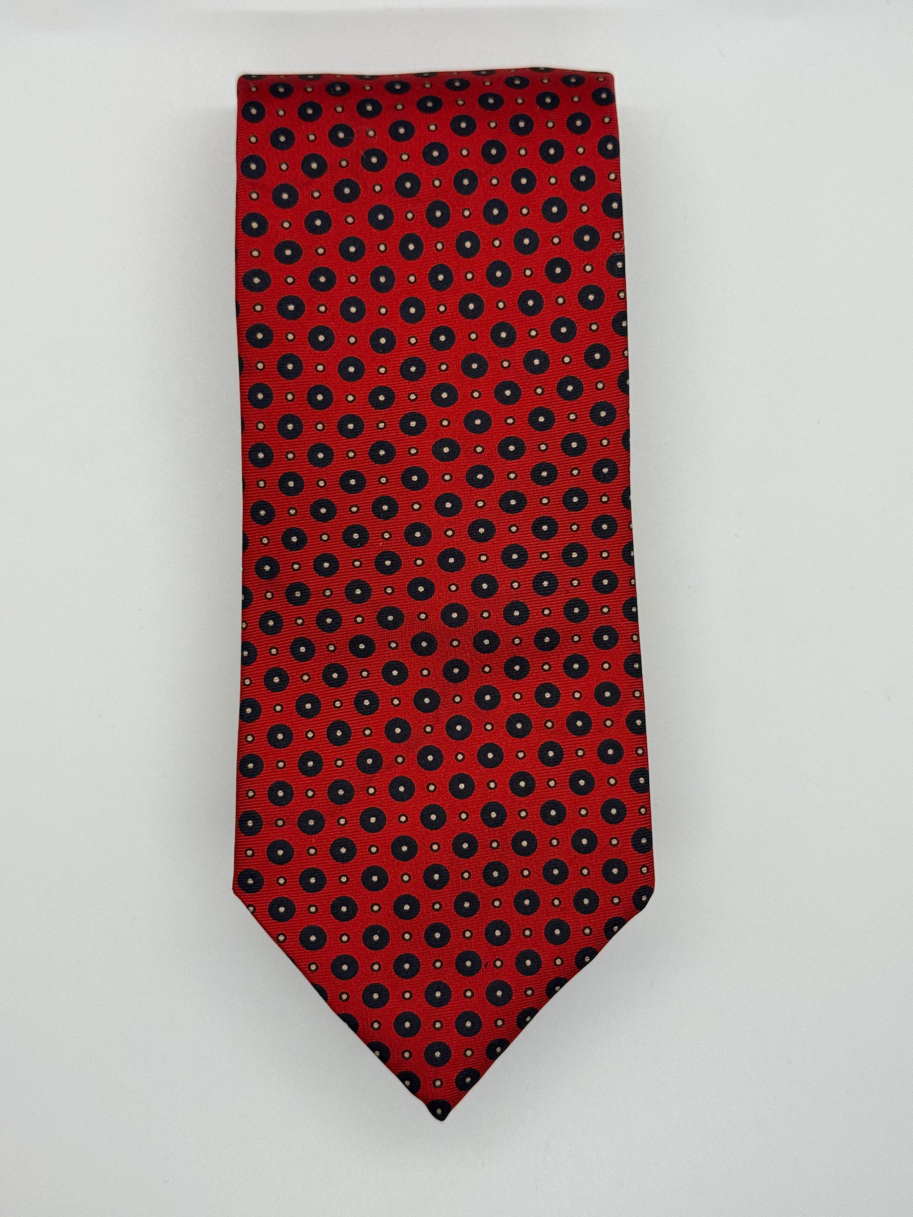 The Man’s Shop Red Medallion Silk Tie