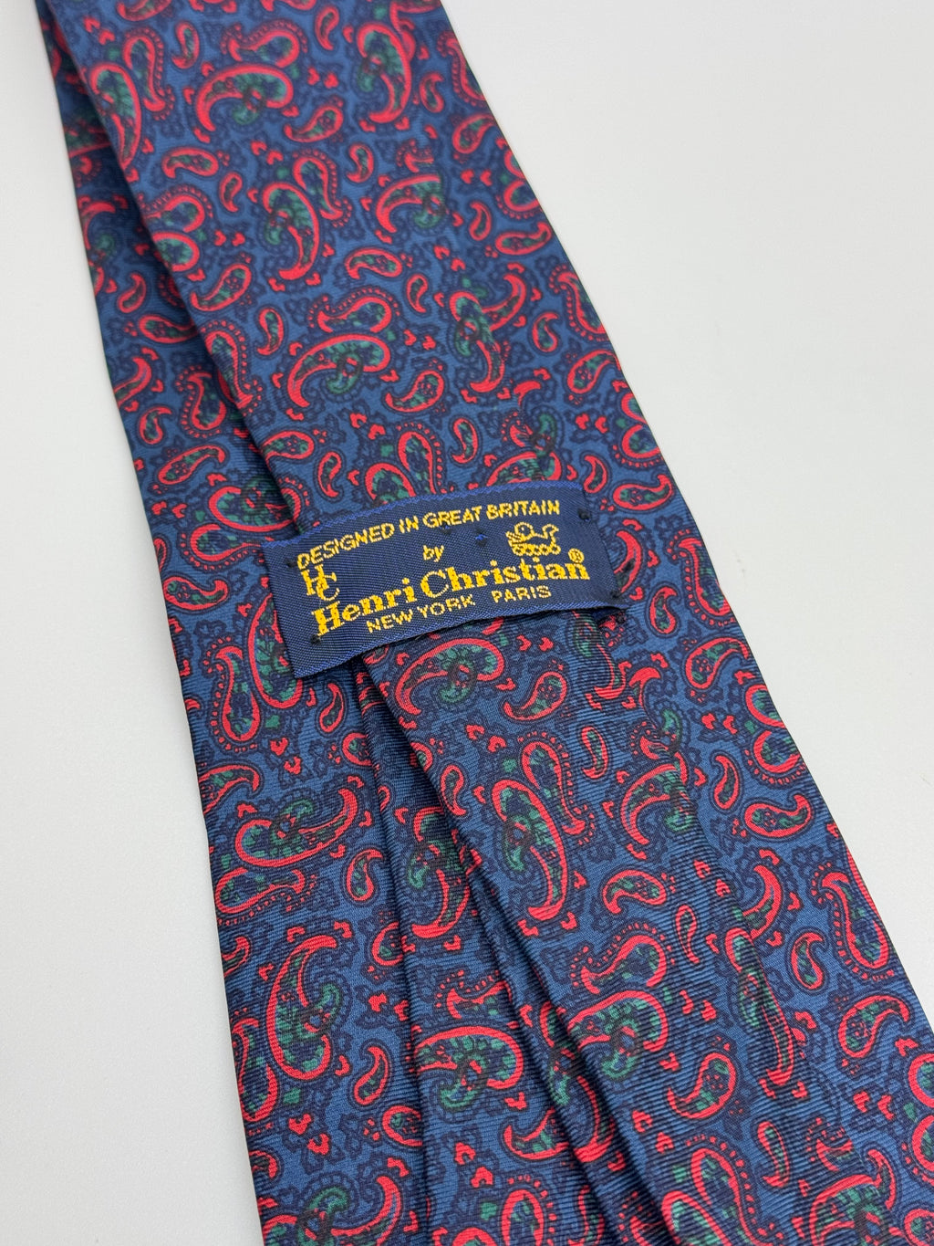 Henri Christian London Paisley Tie – Made in Great Britain
