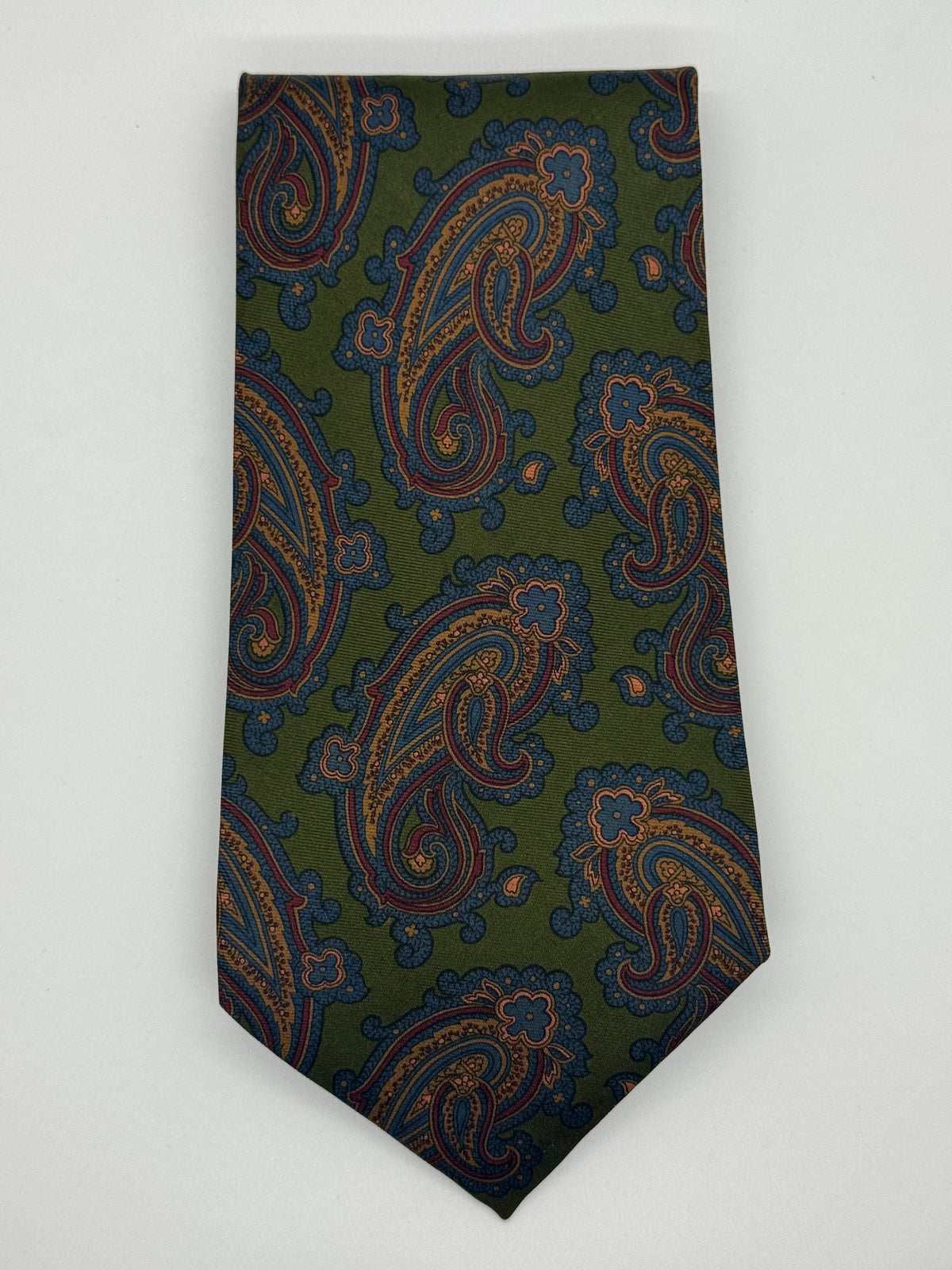 Polo by Ralph Lauren Olive Green Paisley Tie