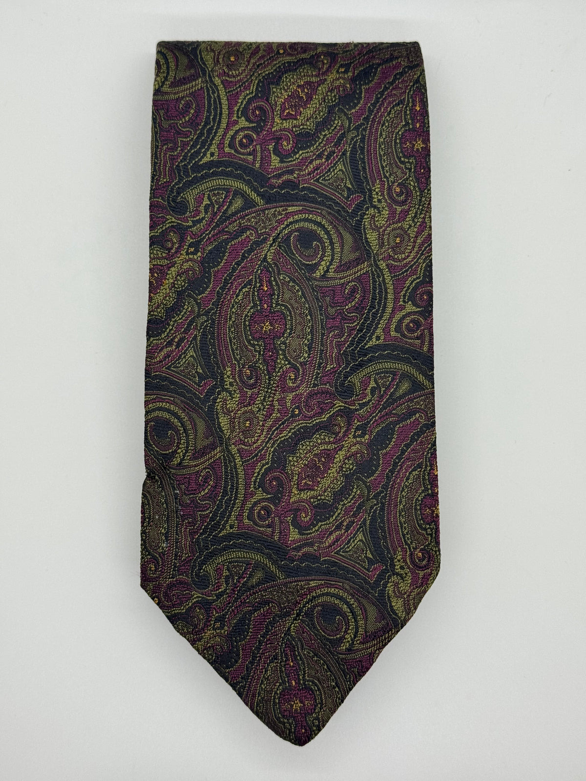 Polo Ralph Lauren Olive & Plum Paisley Tie
