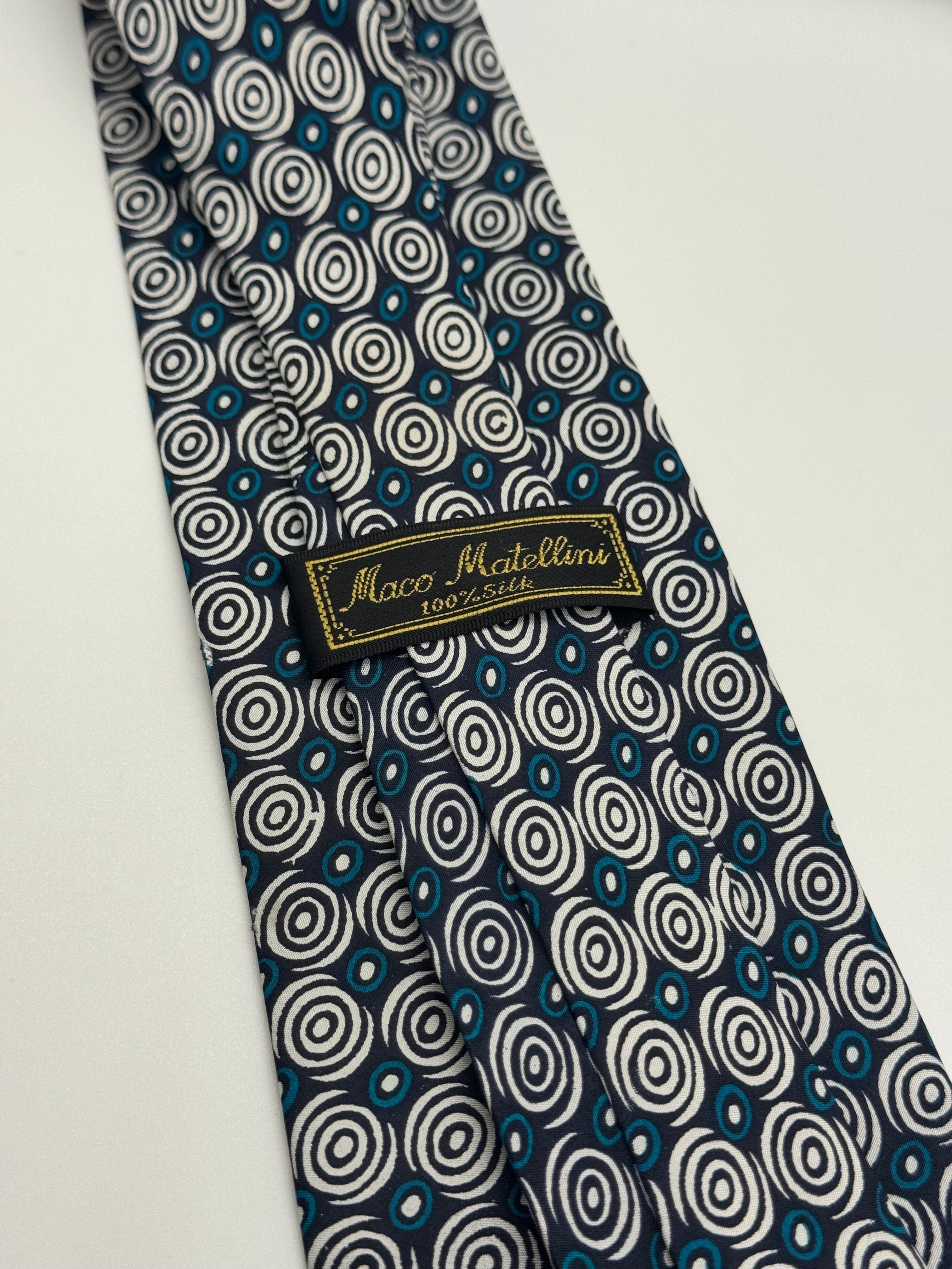 Marco Matellini Abstract Circle Silk Tie