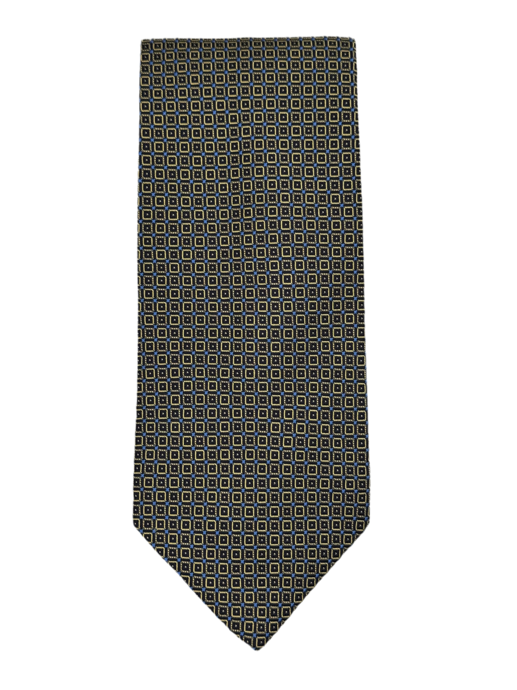 Brooks Brothers Makers & Merchants Navy & Gold Geometric Tie