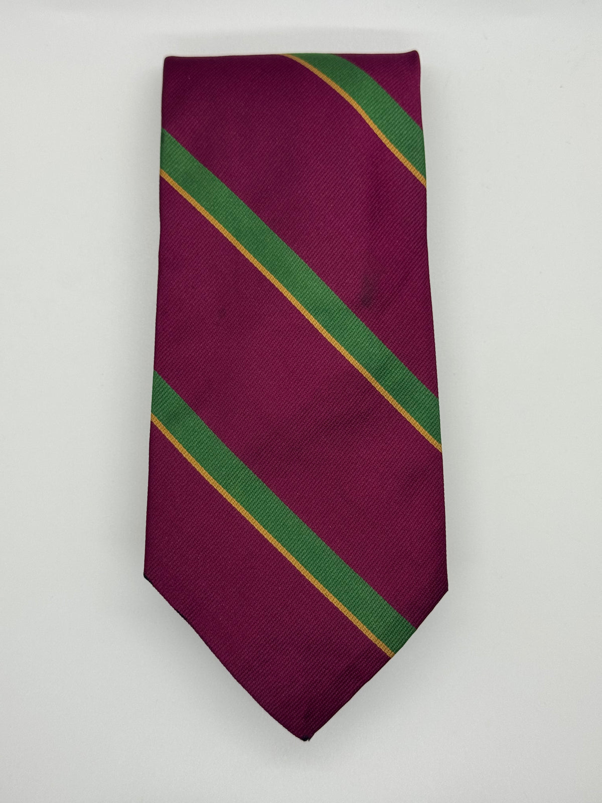Polo Ralph Lauren Burgundy & Green Regimental Stripe Tie