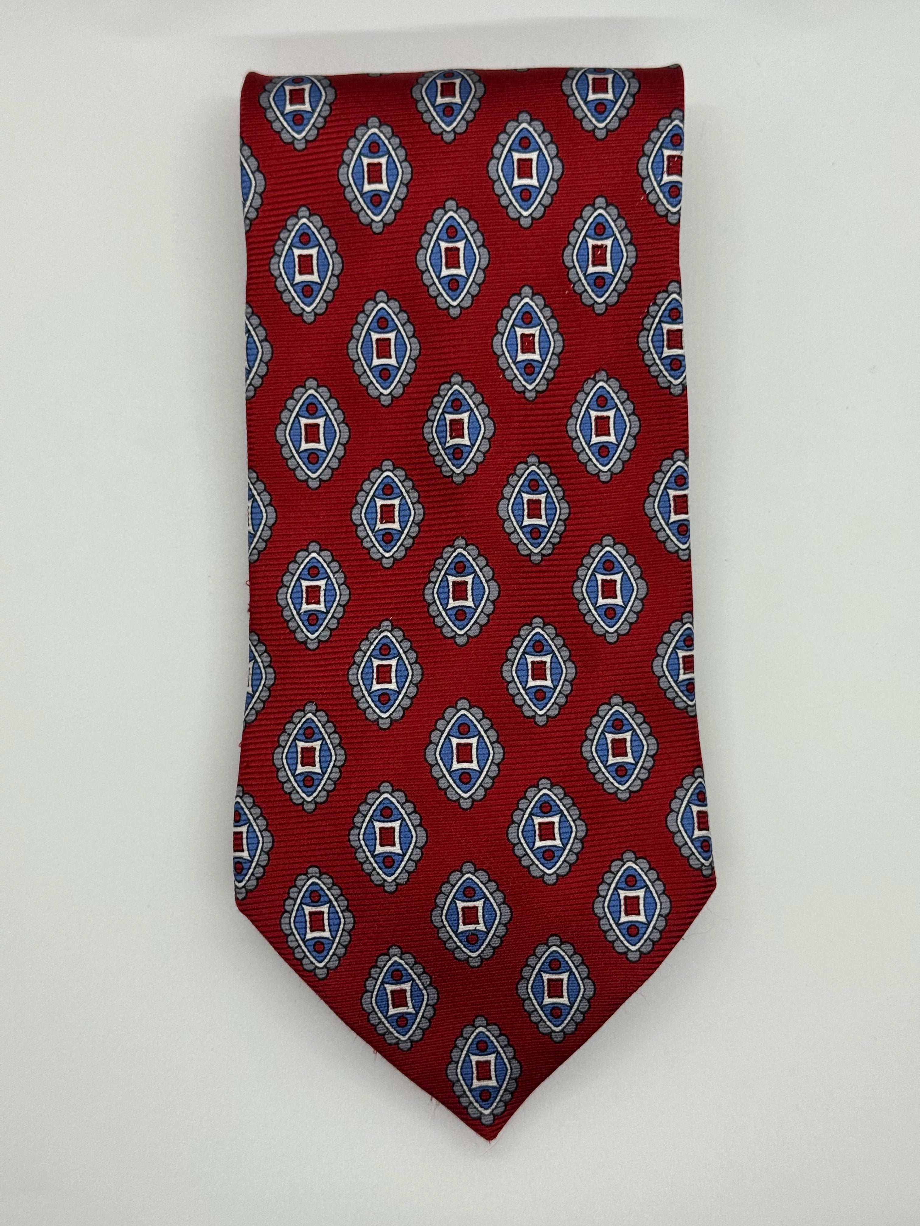 Jos. A. Bank Red Medallion Silk Tie