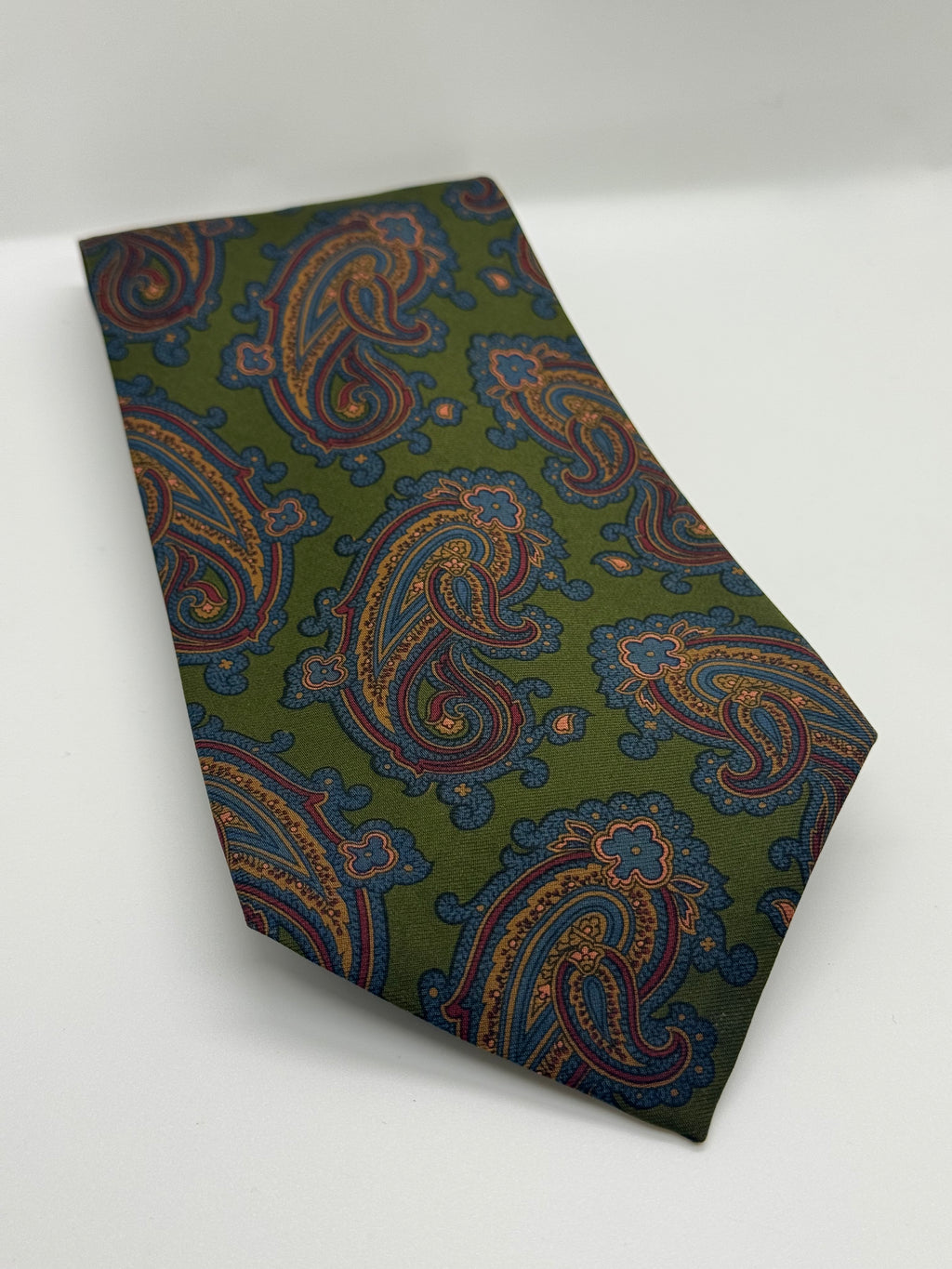 Polo by Ralph Lauren Olive Green Paisley Tie