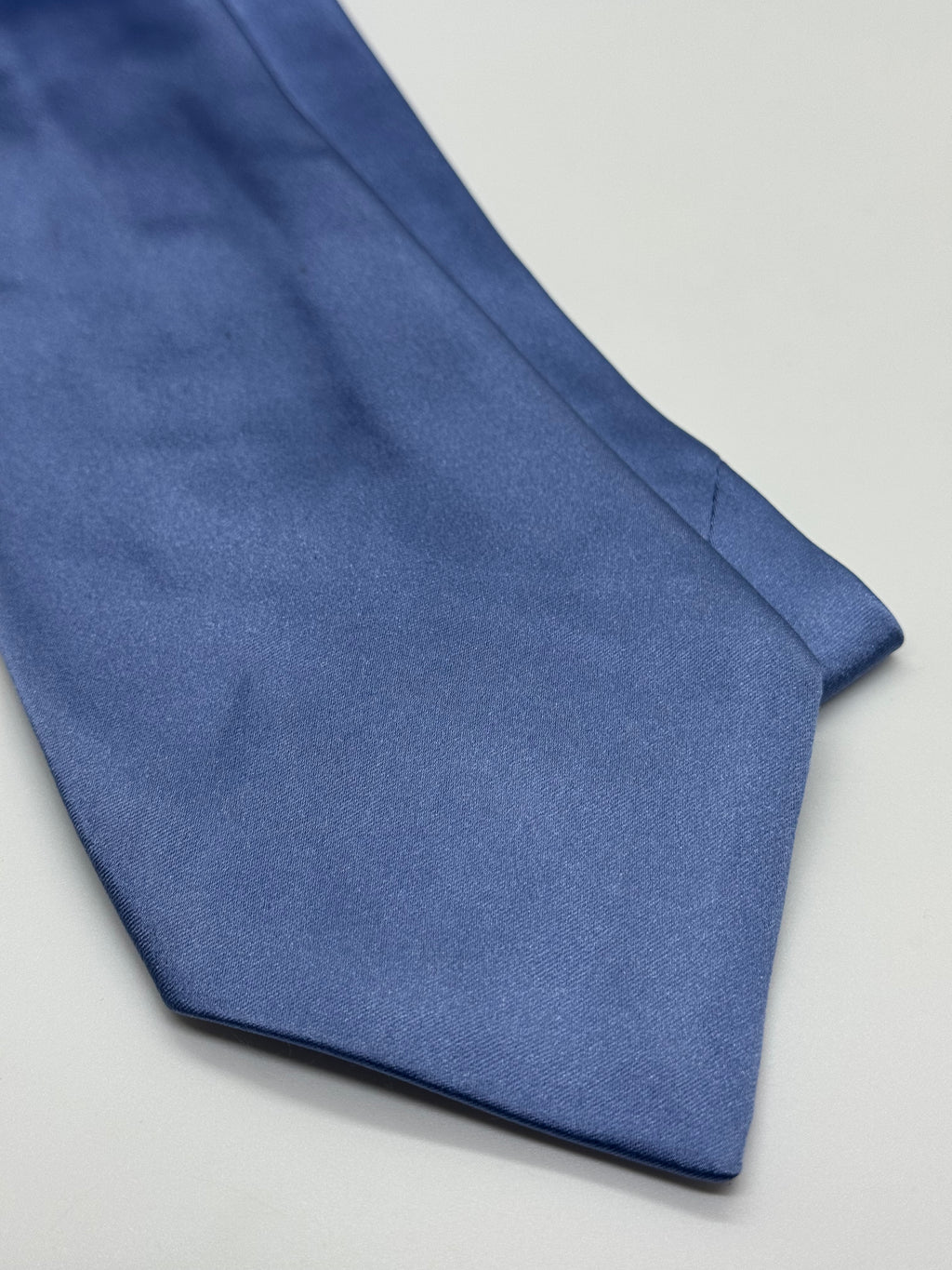 Neiman Marcus Solid Blue Silk Tie