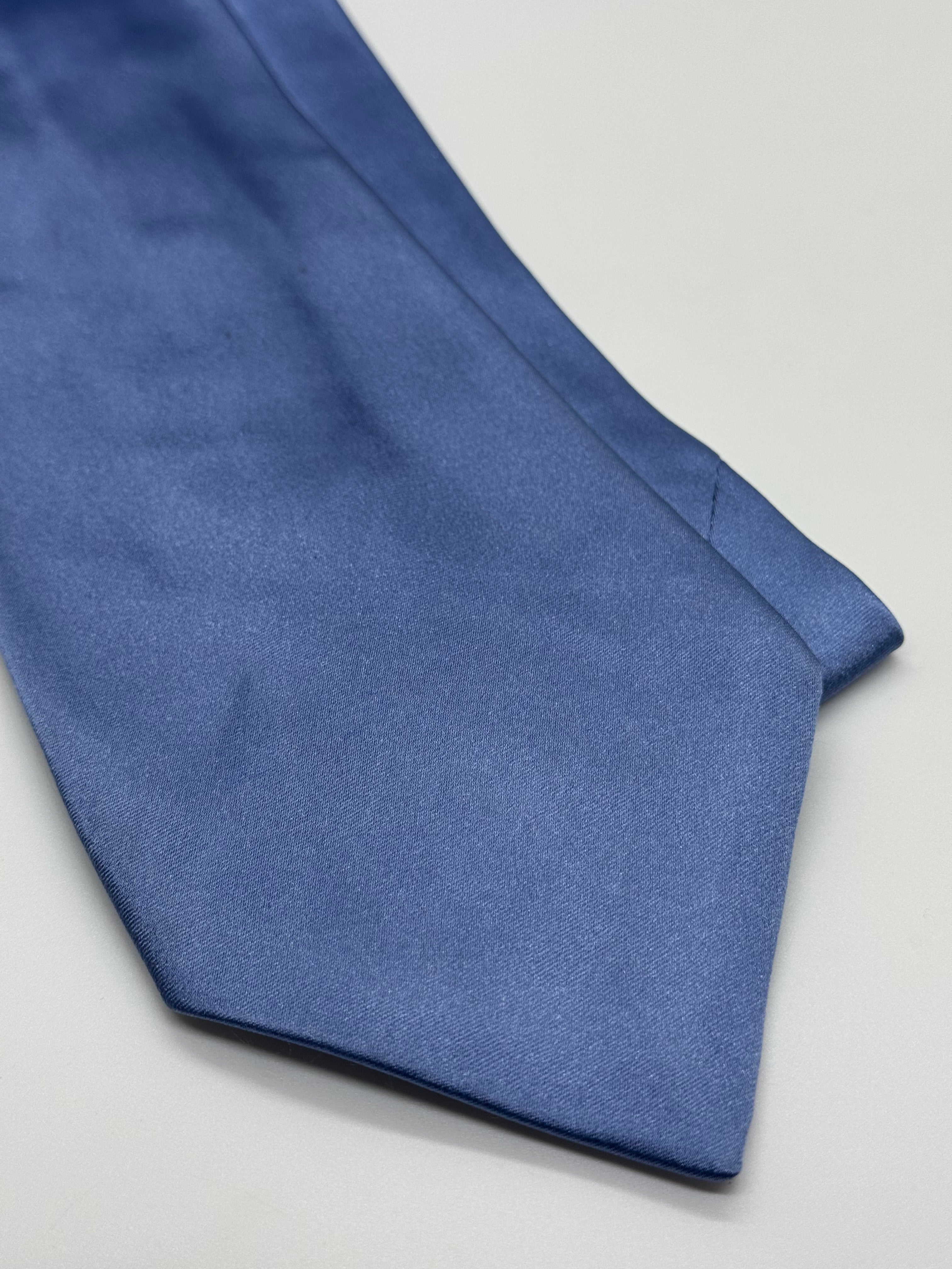 Neiman Marcus Solid Blue Silk Tie