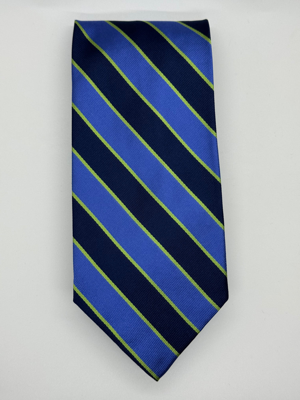 J. Crew Navy, Blue & Green Striped Tie