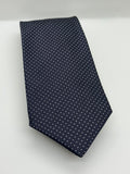 Giorgio Armani Navy Blue & White Micro Dot Tie