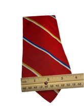 Load image into Gallery viewer, Colours by Alexander Julian Red Striped Tie

