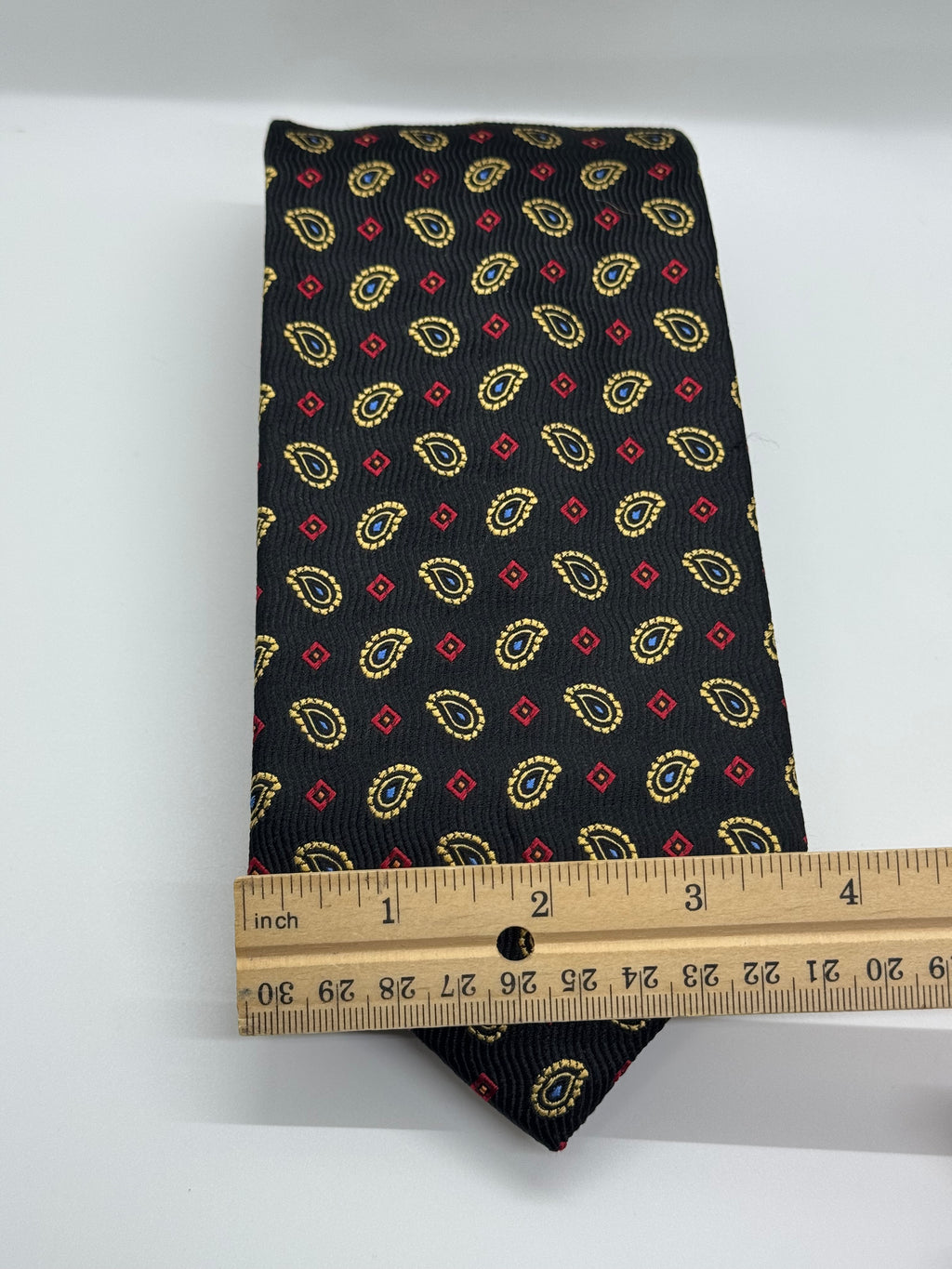 Jos. A. Bank Black Medallion Paisley Tie
