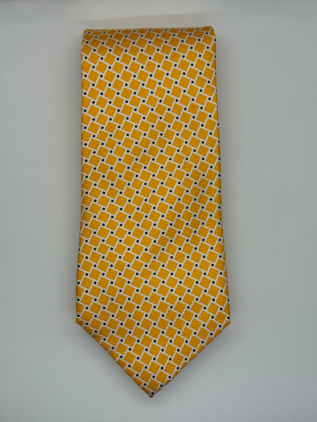 Jos. A. Bank Executive Collection Orange Geometric Silk Tie