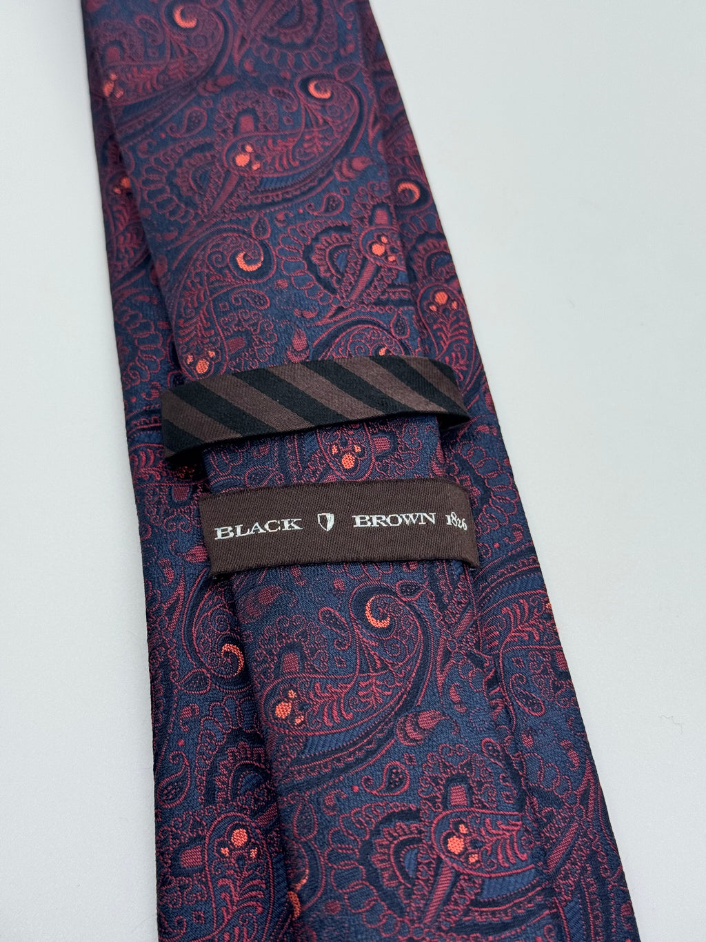 Black Brown 1826 Paisley Tie