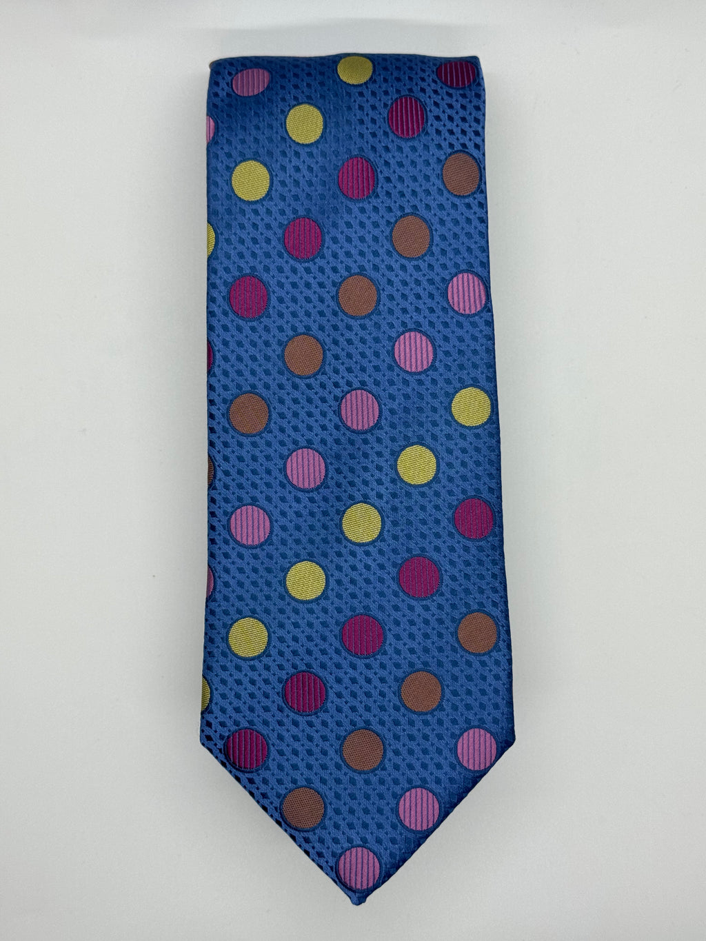 Stacy Adams Blue Multi-Color Polka Dot Tie
