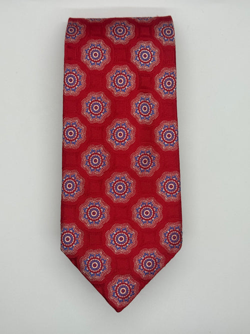 Robert Talbott Best of Class for Nordstrom Red Medallion Silk Tie