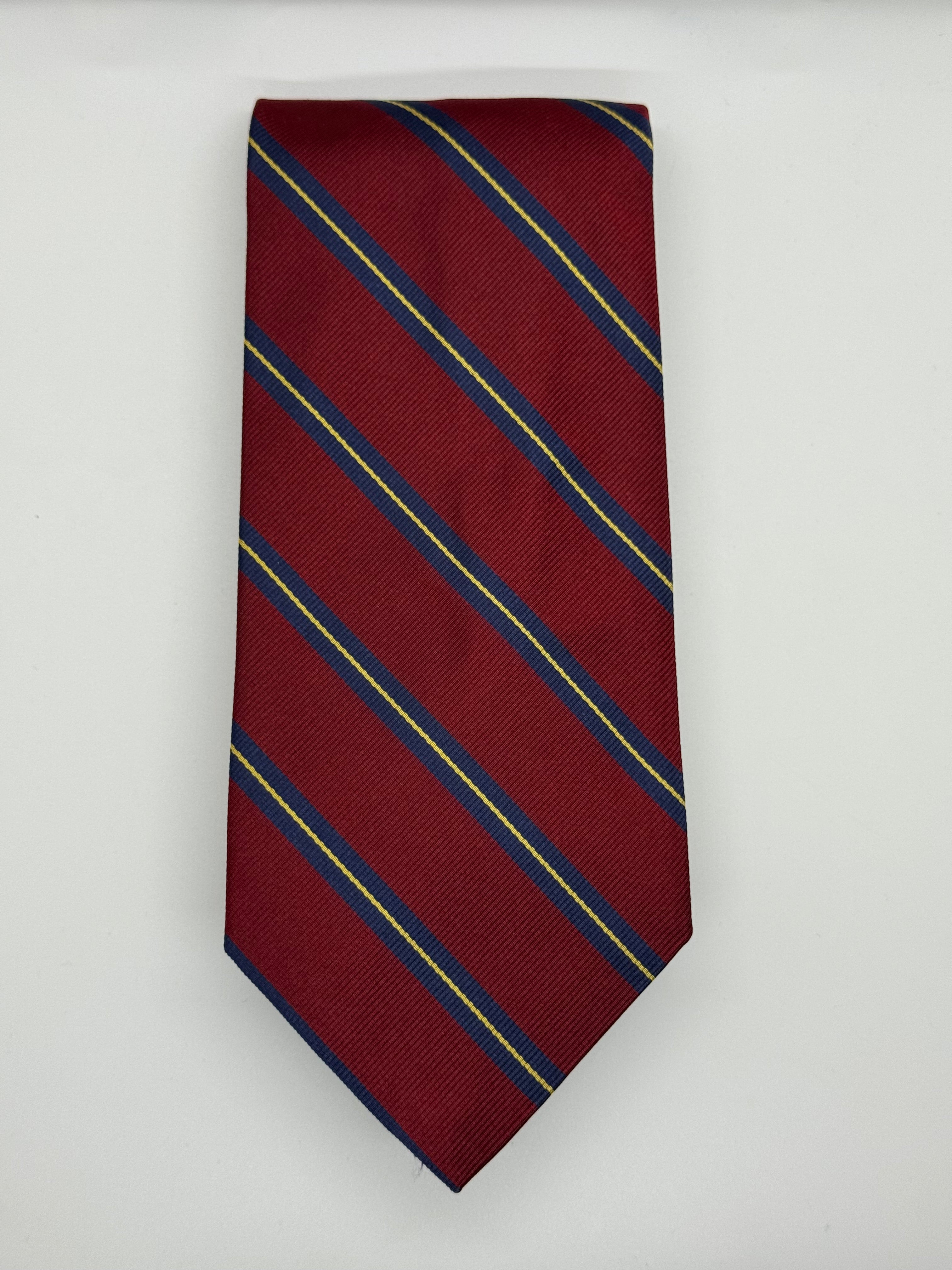 J. Crew Vintage Burgundy Regimental Stripe Tie
